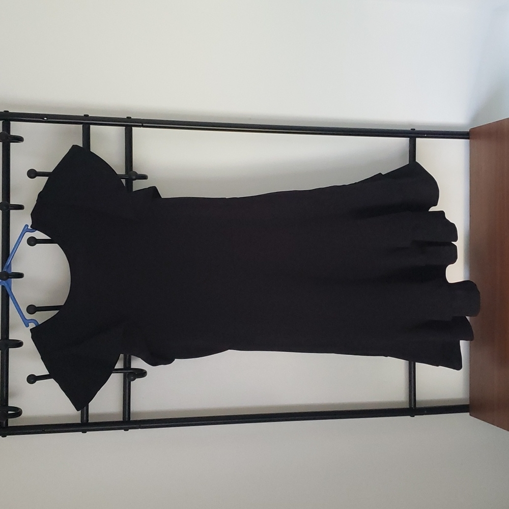 Asymmetrical little black dress
